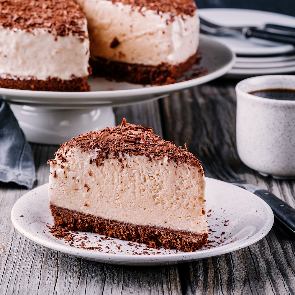 Eggnog “Ice Cream Cake” Infused Cheesecake